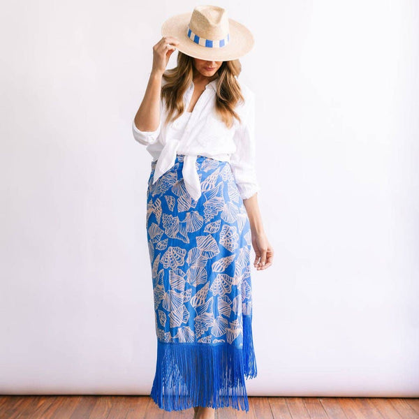 Sunshine Tienda Mermaid Ruby Fringe Sarong