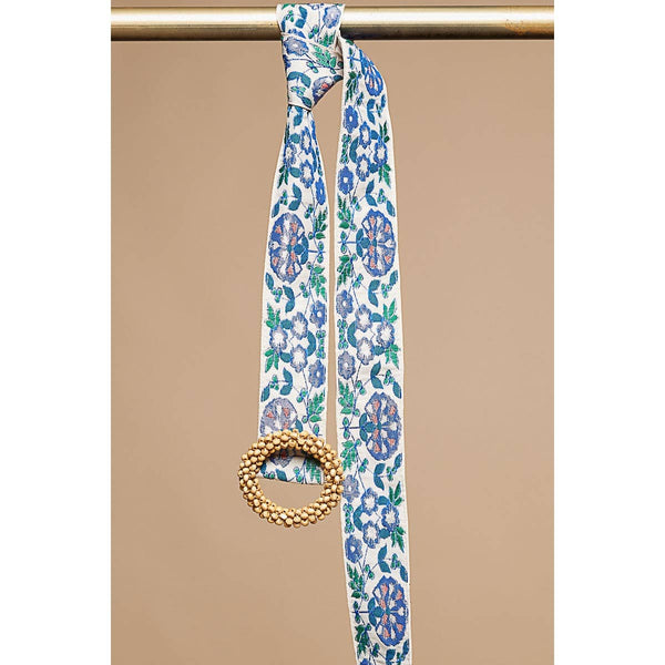 Blue Floral Belt