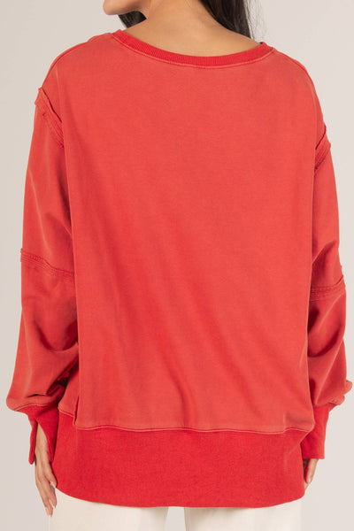 French Terry Long Sleeve Top