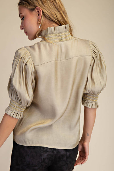 Miriam Blouse in Champagne