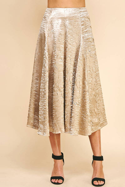 Gold Rush Midi Skirt