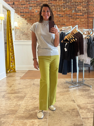 Lime Straight Leg Pants