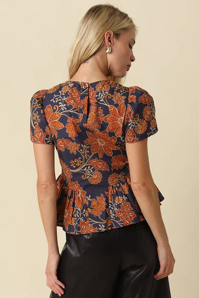 Camila Floral Peplum Blouse