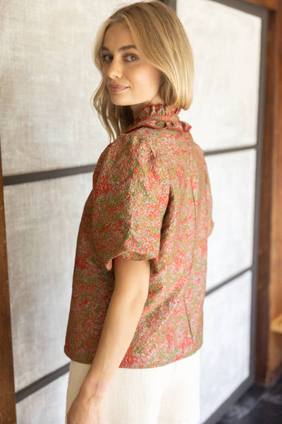 Charlotte Jacquard Top