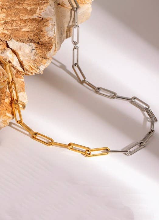 Two Tone Chain Necklace