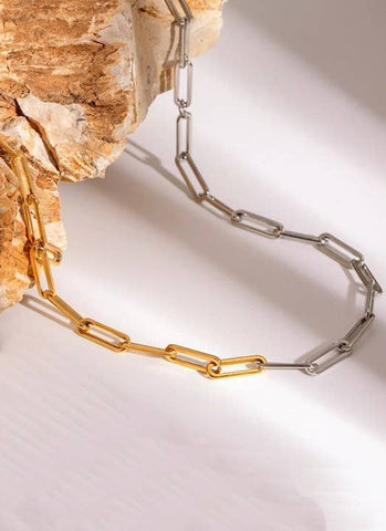 Two Tone Chain Necklace