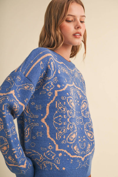 Leelee Paisley Sweater