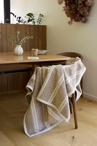 ChappyWrap - Market Stripe Sepia Blanket: Original
