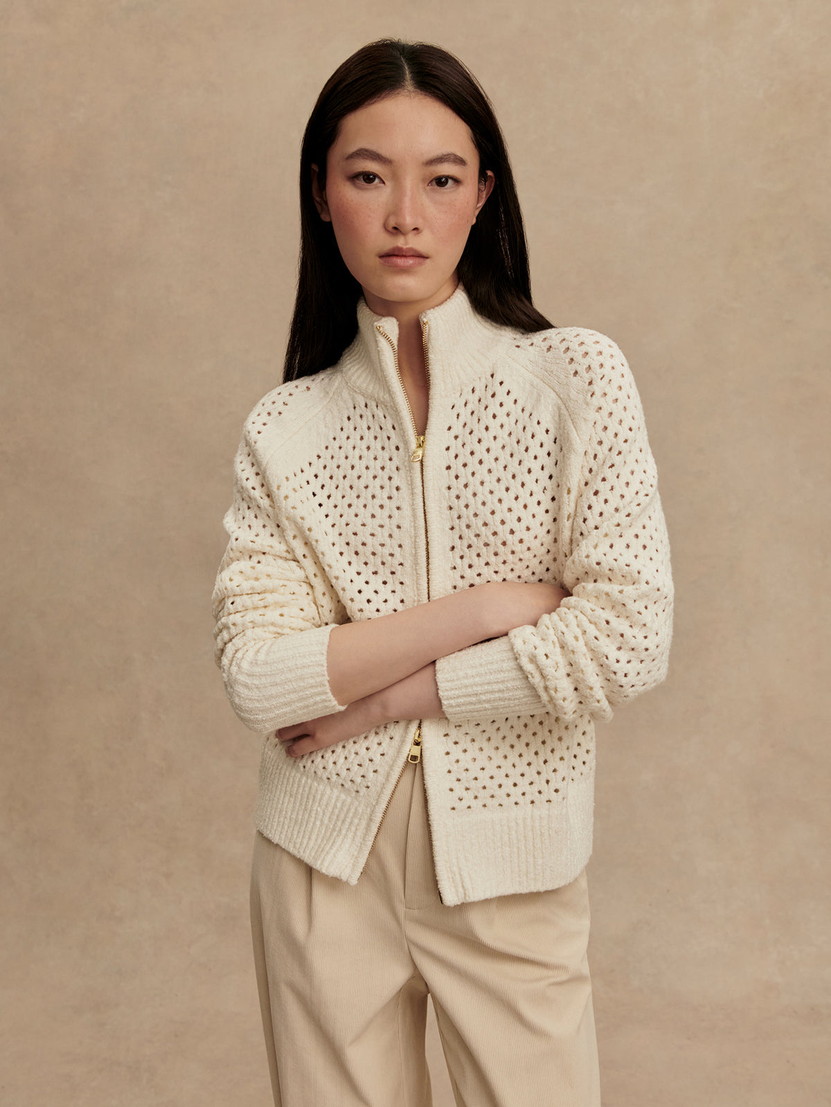 Varley Mandy Bouclé Knit Jacket