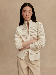 Varley Mandy Bouclé Knit Jacket