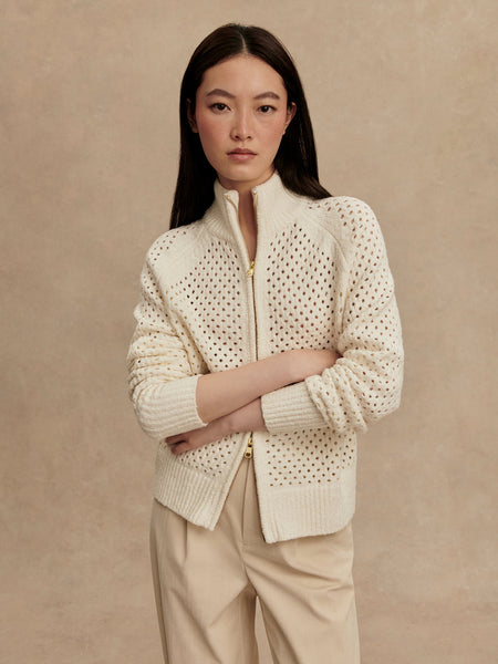 Varley Mandy Bouclé Knit Jacket