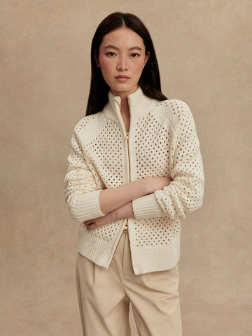 Varley Mandy Bouclé Knit Jacket