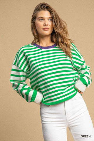 Striped Pullover Sweater