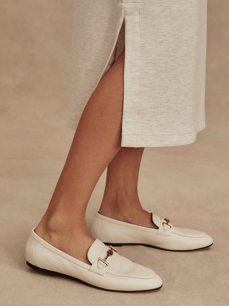 Varley Beatrice Midi Dress in Ivory Marl