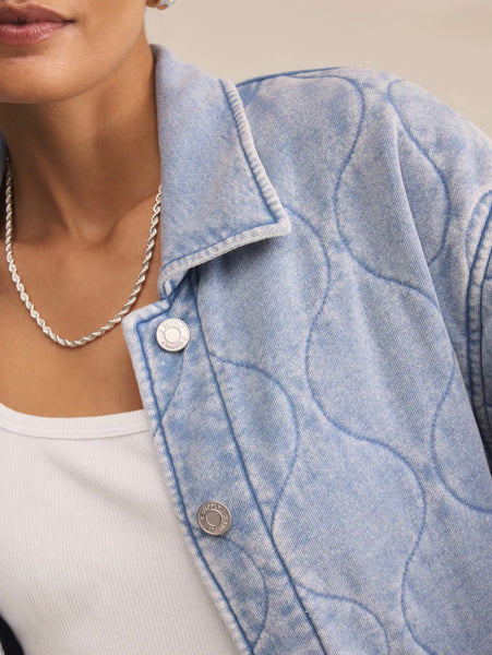 Z Supply Boulder Knit Denim Jacket