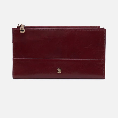 HOBO Jill Large Bifold Wallet in Winterberry