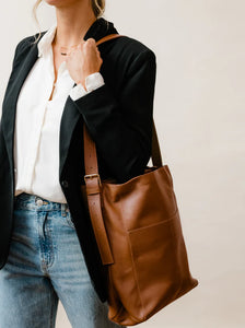 ABLE Jacklyn Work Tote in Whiskey