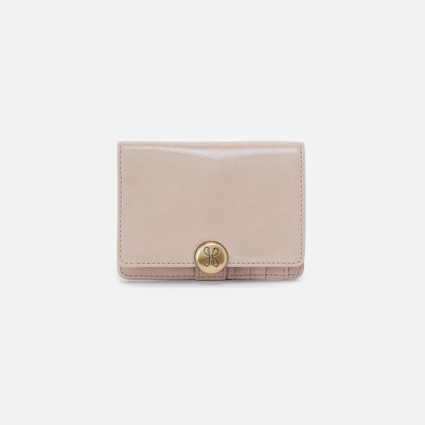 HOBO Small Wallet in Stone Gloss