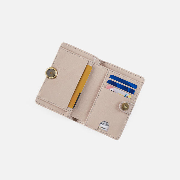 HOBO Small Wallet in Stone Gloss
