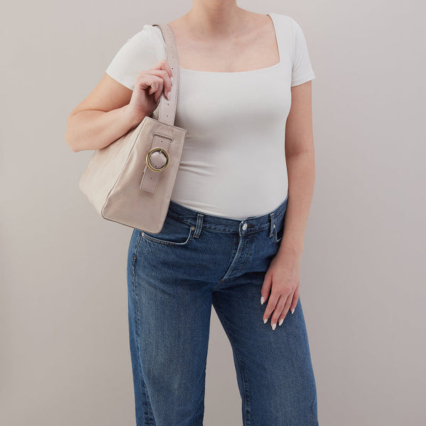HOBO Render Shoulder Bag in Stone Gloss