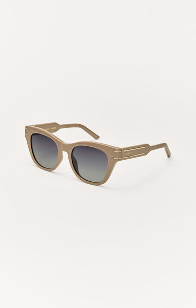 Z Supply Front Row Polarized Sunglasses Nude