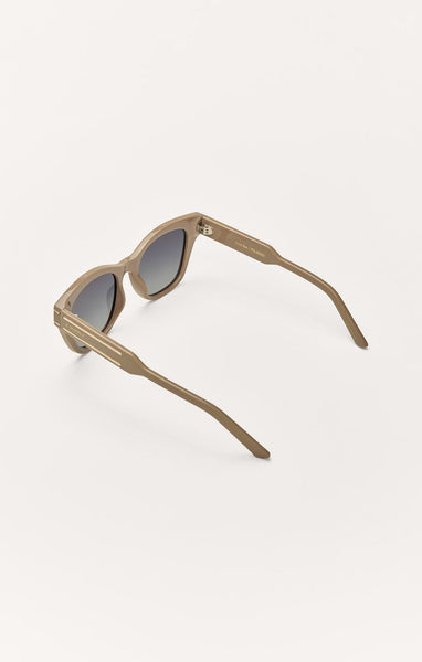Z Supply Front Row Polarized Sunglasses Nude