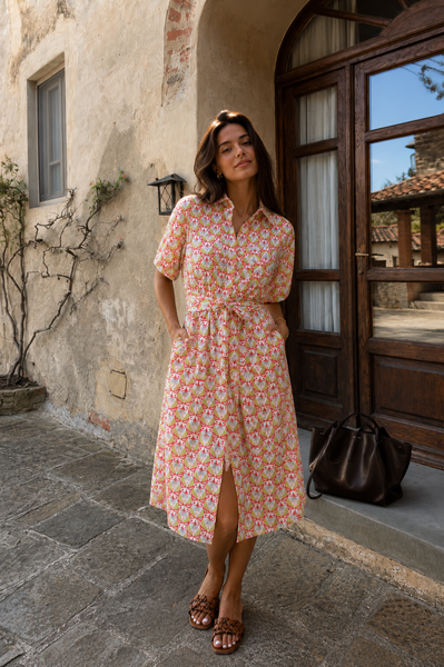 Mythic Petals Shirt Dress