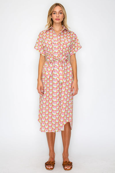 Mythic Petals Shirt Dress
