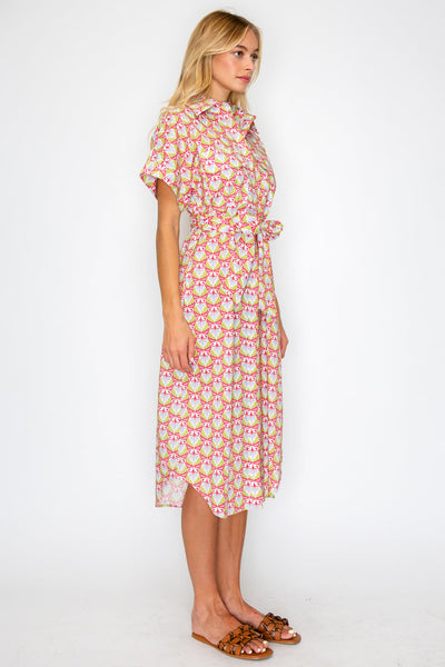 Mythic Petals Shirt Dress