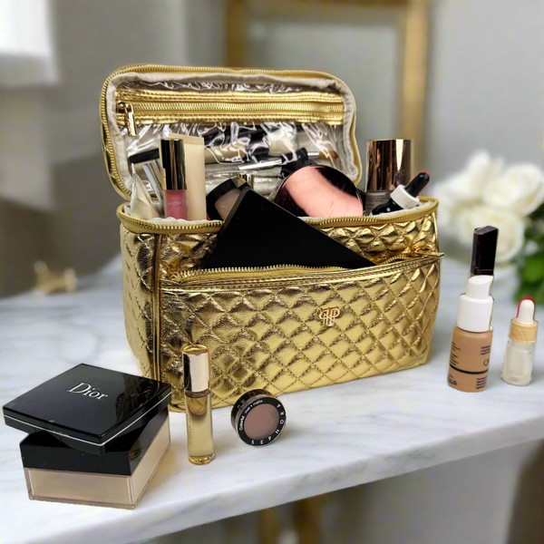 PurseN Classic Train Case - 24 Karat