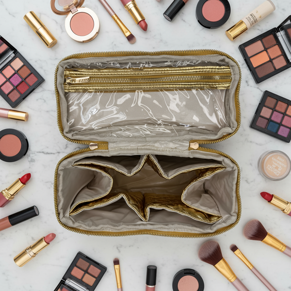 PurseN Classic Train Case - 24 Karat