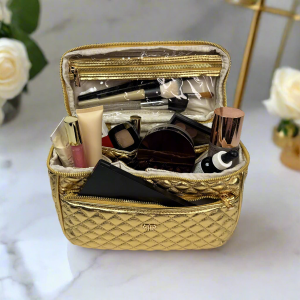 PurseN Classic Train Case - 24 Karat
