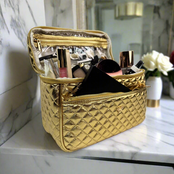 PurseN Classic Train Case - 24 Karat