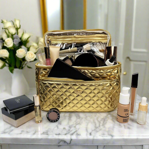 PurseN Classic Train Case - 24 Karat