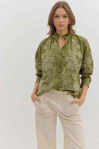 Luna Embroidered Shirt