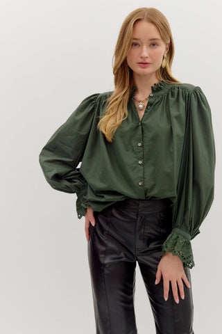 Pine Ruffle Shirt