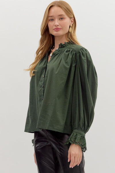 Pine Ruffle Shirt