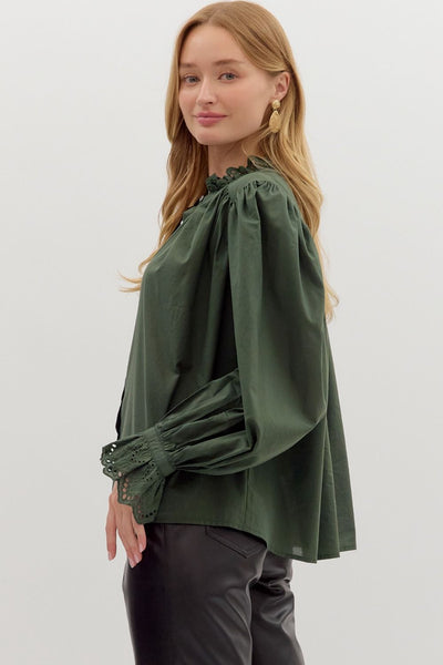 Pine Ruffle Shirt