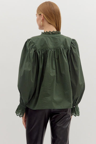 Pine Ruffle Shirt