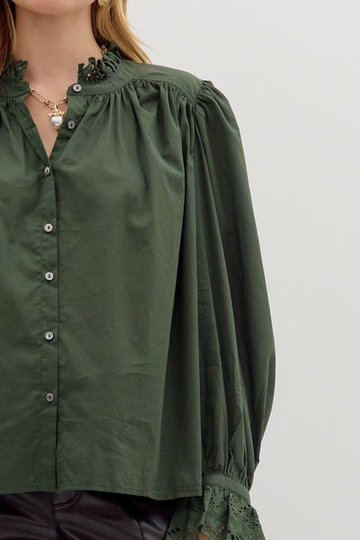 Pine Ruffle Shirt