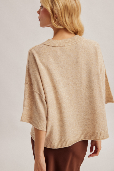 Almond Oversized Sweater