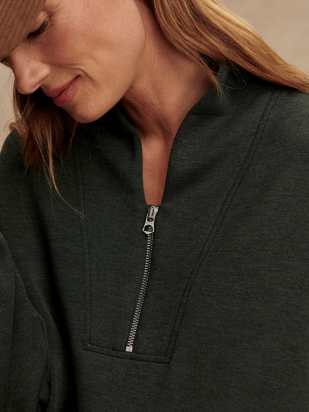 Varley Davidson Sweatshirt in  Olive Marl