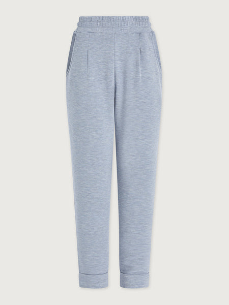 Varley The Rolled Cuff Pant 25" in Mid Blue Marl