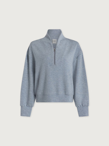 Varley Davidson Sweatshirt in Mid Blue Marl