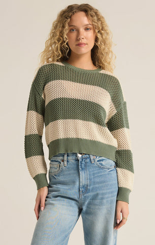 Broadbeach Palm Green Sweater