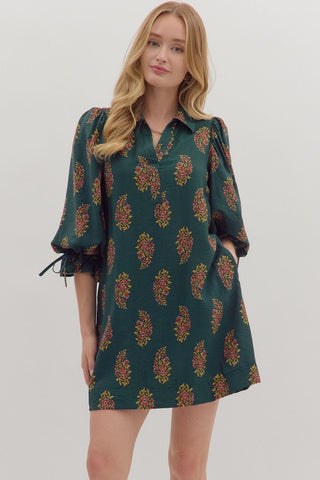 Block Print Dress