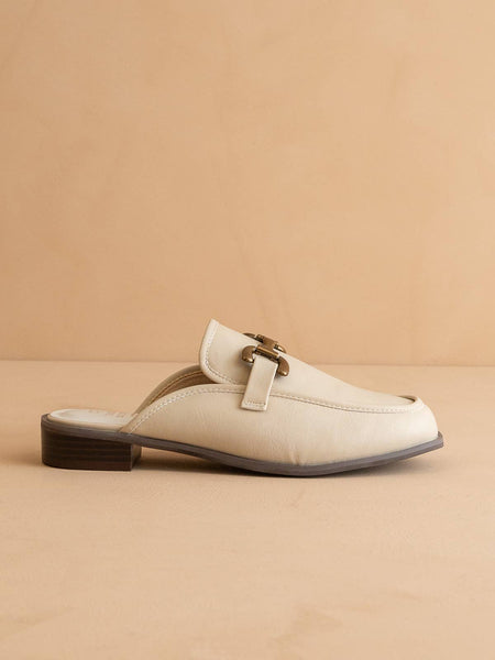 The Blakely Beige | Modern Mule Loafer