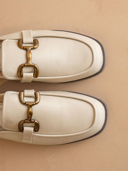 The Blakely Beige | Modern Mule Loafer