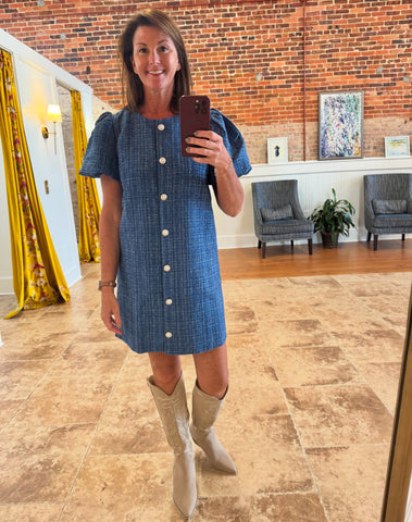 Rodeo Drive Boucle Dress