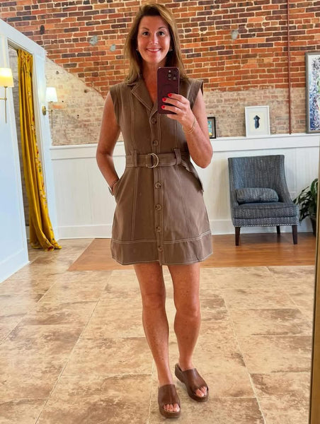 Brown Mini Dress